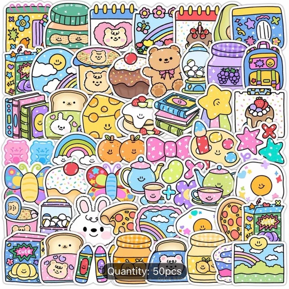 50 Cute Kawaii Stickers